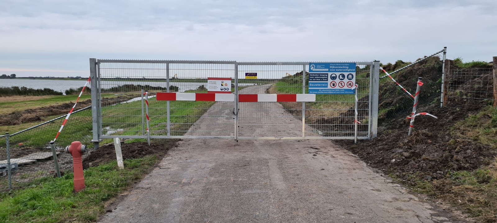 Weg en fietspad op Uitdammerdijk afgesloten.